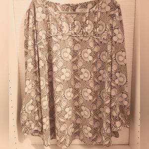 LOFT Plus Size 22 Flowy Blouse